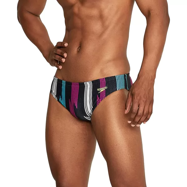 Speedo Mens Swimsuit Brief Creora Highclo PrintedSea Ridge Porcelain