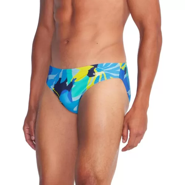 Speedo Mens Swimsuit Brief Eco Flex 2 Outseam BeachstarAqua Burst