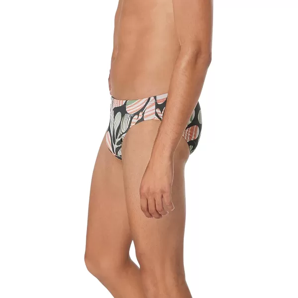 Speedo Mens Swimsuit Brief Eco Flex 2 Outseam BeachstarCool Coral Volcanic Ash