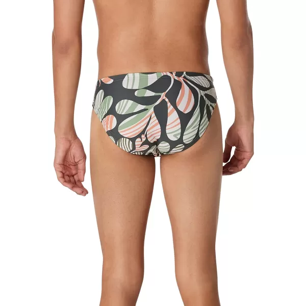 Speedo Mens Swimsuit Brief Eco Flex 2 Outseam BeachstarCool Coral Volcanic Ash