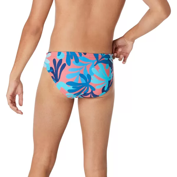 Speedo Mens Swimsuit Brief Eco Flex 2 Outseam BeachstarCoral Sea Azure Blue