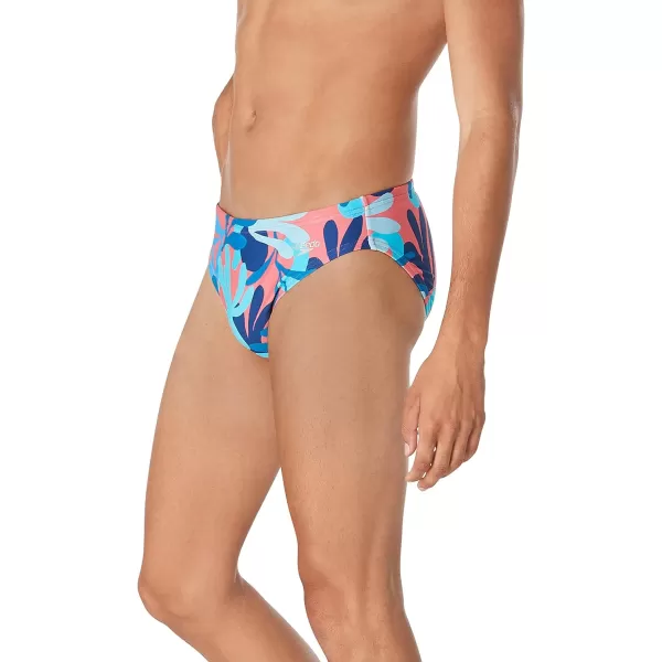 Speedo Mens Swimsuit Brief Eco Flex 2 Outseam BeachstarCoral Sea Azure Blue