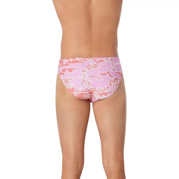 Speedo Mens Swimsuit Brief Eco Flex 2 Outseam BeachstarWayback Bay Sun Kissed Coral