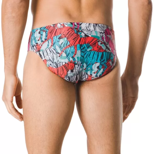 Speedo Mens Swimsuit Brief Endurance Lite Turnz PrintedDiscontinuedTeal