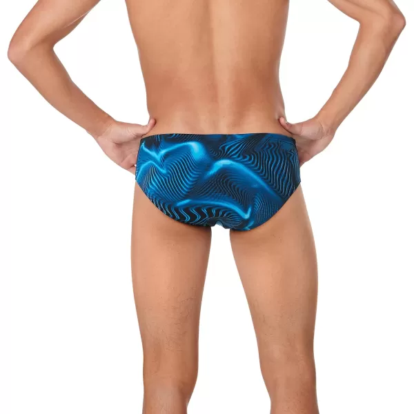 Speedo Mens Swimsuit Brief Endurance Printed Team ColorsFusion Speedo Blue