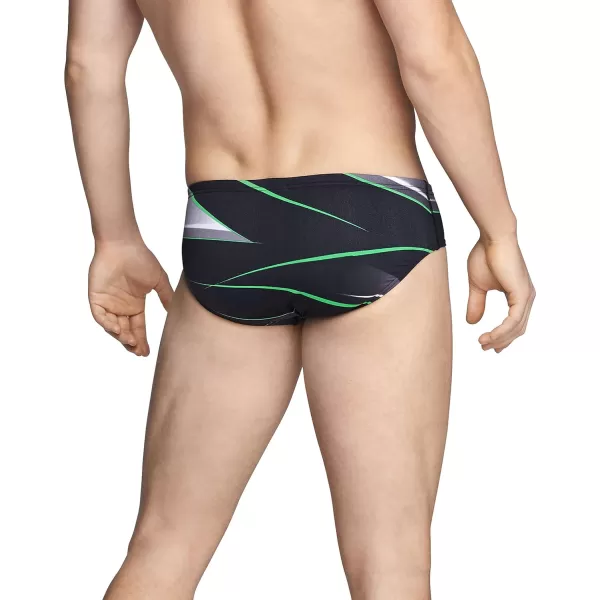 Speedo Mens Swimsuit Brief Endurance Printed Team ColorsInfinite Speedo Green