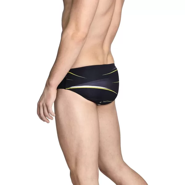 Speedo Mens Swimsuit Brief Endurance Printed Team ColorsInfinite Speedo Yellow