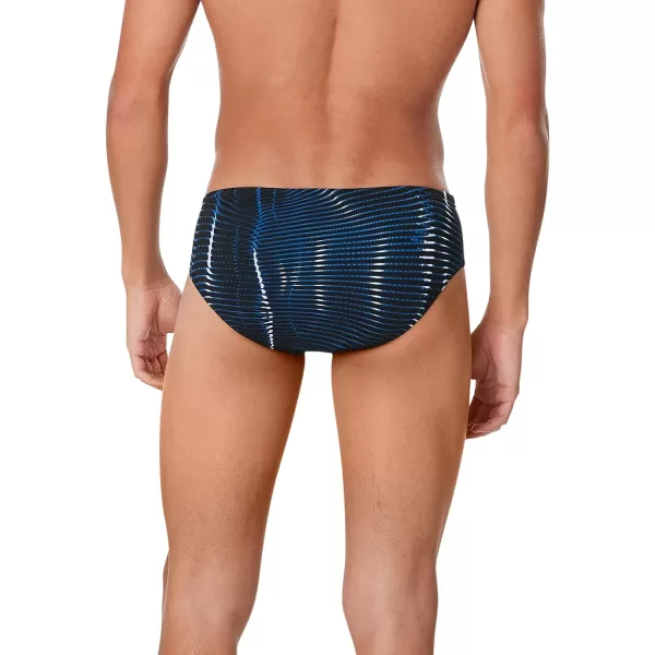 Speedo Mens Swimsuit Brief Endurance Printed Team ColorsSolar Speedo Blue