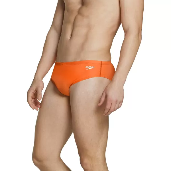 Speedo Mens Swimsuit Brief Endurance The One GraphicNeon Tangerine