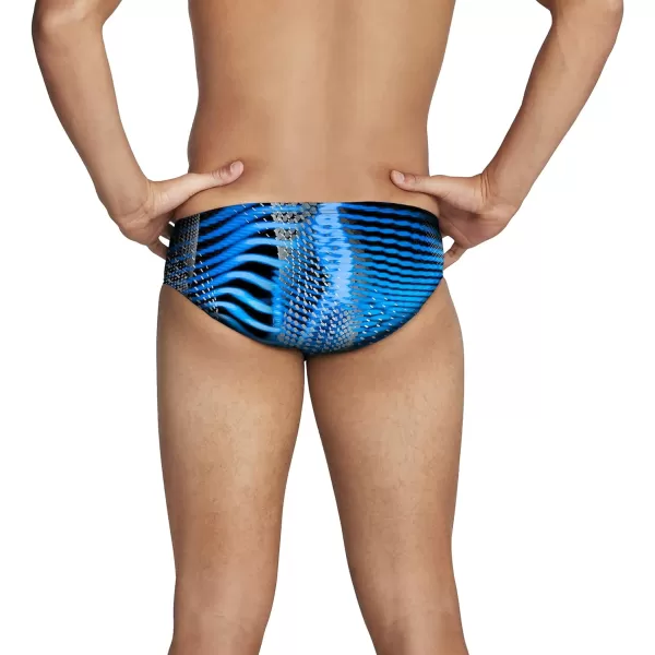 Speedo Mens Swimsuit Brief PowerFlex Eco Coded Riff Team ColorsSpeedo Blue