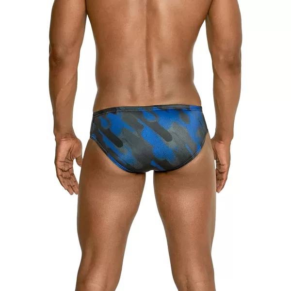 Speedo Mens Swimsuit Brief PowerFlex Eco Coded Riff Team ColorsWonder Speedo Blue