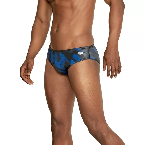 Speedo Mens Swimsuit Brief PowerFlex Eco Coded Riff Team ColorsWonder Speedo Blue