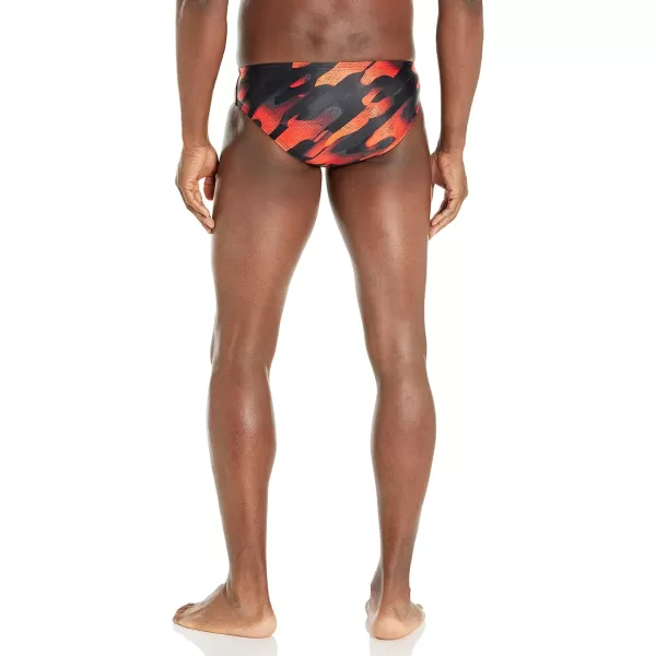 Speedo Mens Swimsuit Brief PowerFlex Eco Coded Riff Team ColorsWonder Speedo Orange