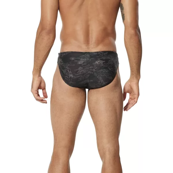 Speedo Mens Swimsuit Brief PowerFlex Eco Solar  Manufacturer DiscontinuedBlackBlack