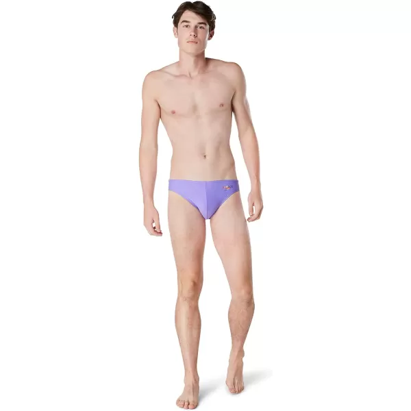 Speedo Mens Swimsuit Brief PowerFlex Eco Solar2023 Pride Wicked Purple