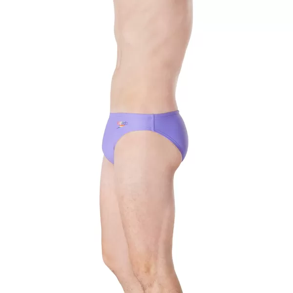 Speedo Mens Swimsuit Brief PowerFlex Eco Solar2023 Pride Wicked Purple