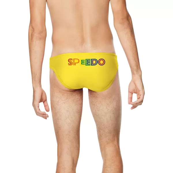 Speedo Mens Swimsuit Brief PowerFlex Eco SolarBlazing Yellow