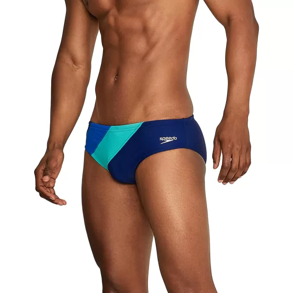 Speedo Mens Swimsuit Brief PowerFlex Eco SolarBlock Peacoat