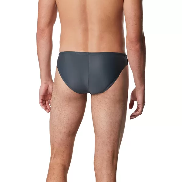 Speedo Mens Swimsuit Brief PowerFlex Eco SolarCharcoalBlack