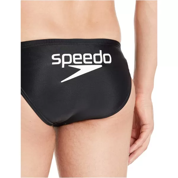 Speedo Mens Swimsuit Brief PowerFlex Eco SolarLogo Speedo Black