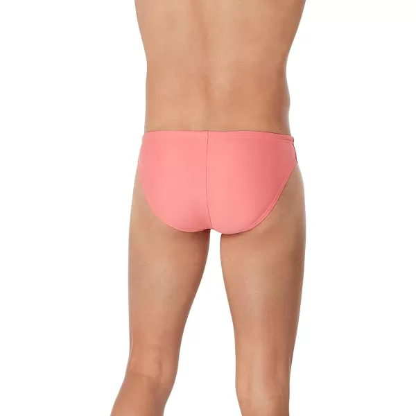 Speedo Mens Swimsuit Brief PowerFlex Eco SolarSun Kissed Coral