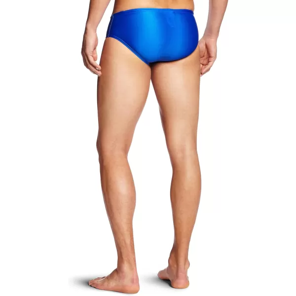 Speedo Mens Swimsuit Brief Powerflex Eco Solid Adult  DiscontinuedSpeedo Blue