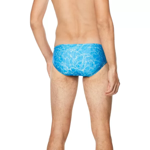 Speedo Mens Swimsuit Brief ProLT Printed Team ColorsBlue Atoll