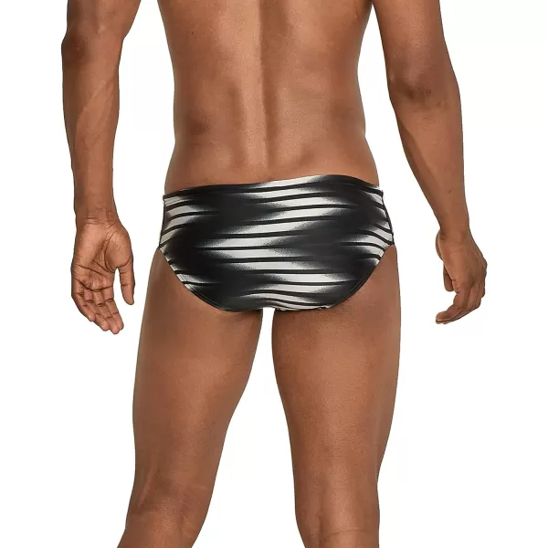 Speedo Mens Swimsuit Brief ProLT Printed Team ColorsSharp Anthracite