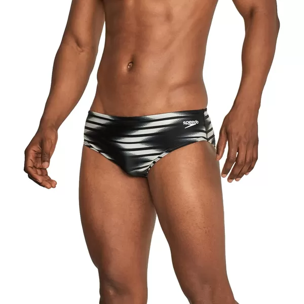 Speedo Mens Swimsuit Brief ProLT Printed Team ColorsSharp Anthracite