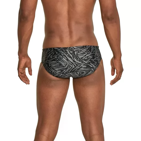 Speedo Mens Swimsuit Brief ProLT Printed Team ColorsTiger Anthracite