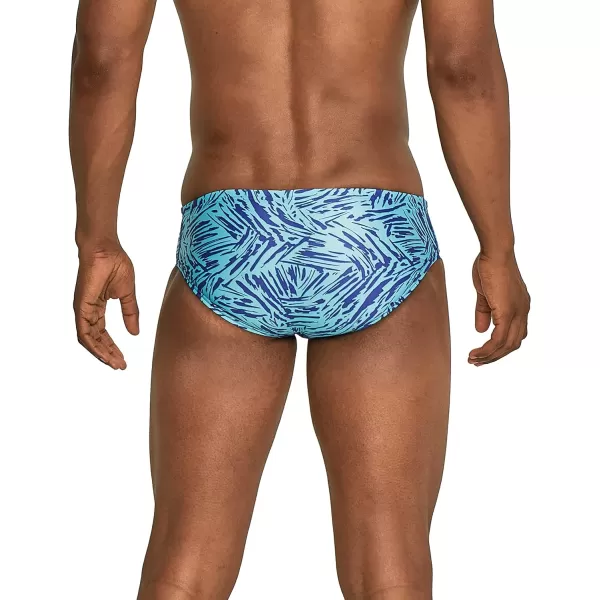 Speedo Mens Swimsuit Brief ProLT Printed Team ColorsTiger Blue Atoll