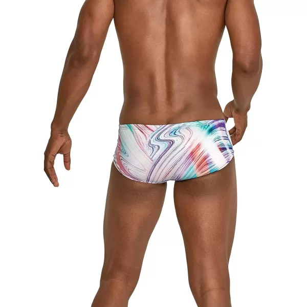 Speedo Mens Swimsuit Euro Brief Endurance PrintedMisty Mrable