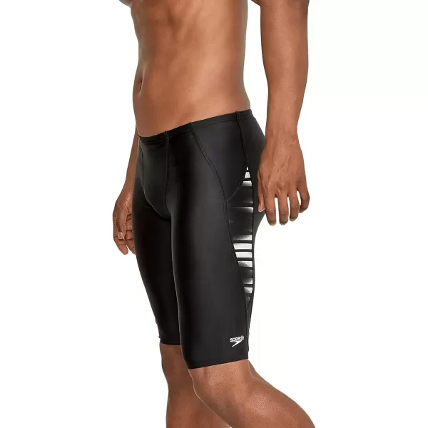 Speedo Mens Swimsuit Jammer Eco ProLT Printed Team ColorsBlack
