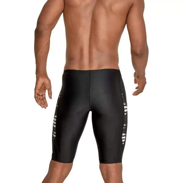 Speedo Mens Swimsuit Jammer Eco ProLT Printed Team ColorsBlack