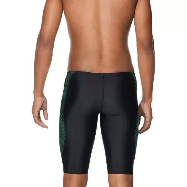 Speedo Mens Swimsuit Jammer Eco ProLT Printed Team ColorsHex Speedo Green