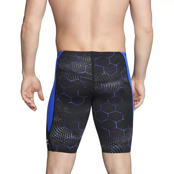 Speedo Mens Swimsuit Jammer Endurance Printed Team ColorsEmerging Speedo Blue