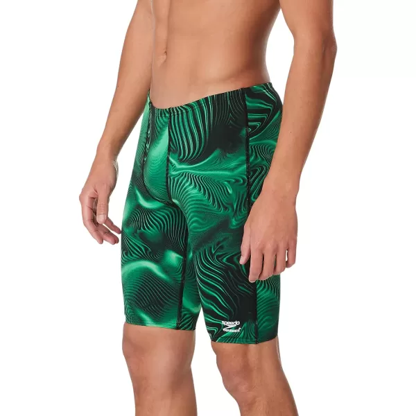 Speedo Mens Swimsuit Jammer Endurance Printed Team ColorsFusion Speedo Green