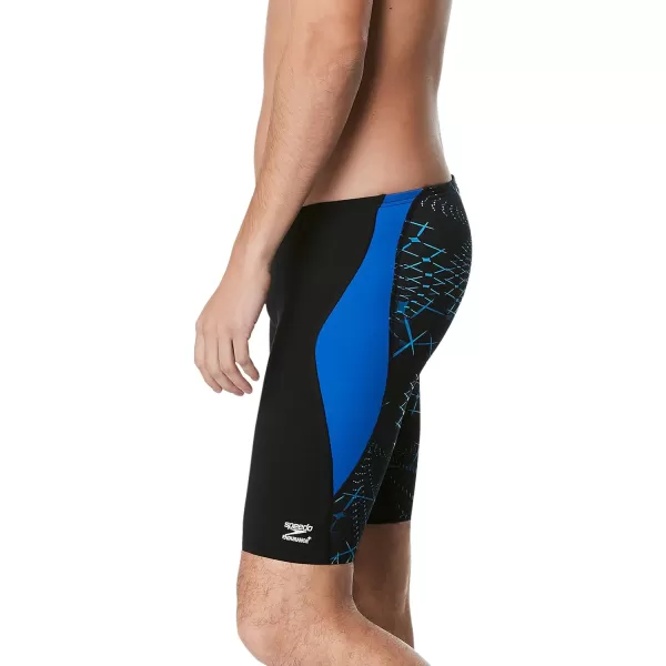 Speedo Mens Swimsuit Jammer Endurance Printed Team ColorsGalactic Speedo Blue