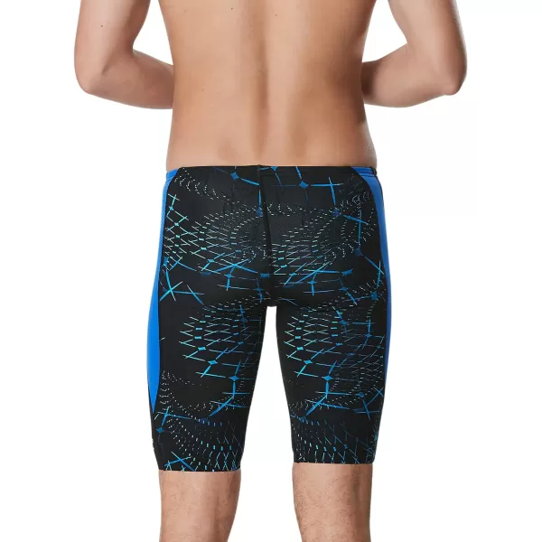 Speedo Mens Swimsuit Jammer Endurance Printed Team ColorsGalactic Speedo Blue