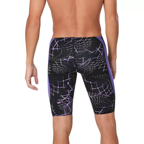 Speedo Mens Swimsuit Jammer Endurance Printed Team ColorsGalactic Speedo Purple