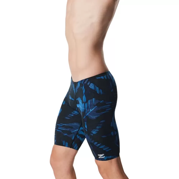 Speedo Mens Swimsuit Jammer Endurance Printed Team ColorsReflected Speedo Blue