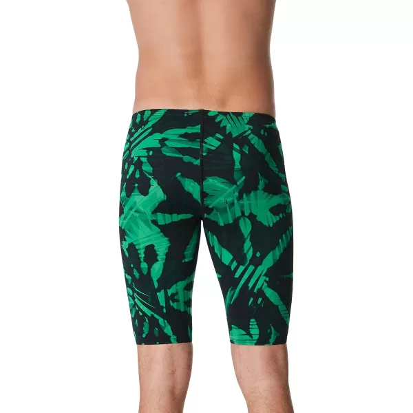 Speedo Mens Swimsuit Jammer Endurance Printed Team ColorsReflected Speedo Green