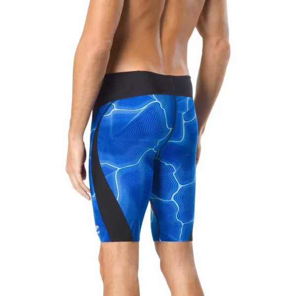 Speedo Mens Swimsuit Jammer Endurance Static BoomDiscontinuedSpeedo Blue