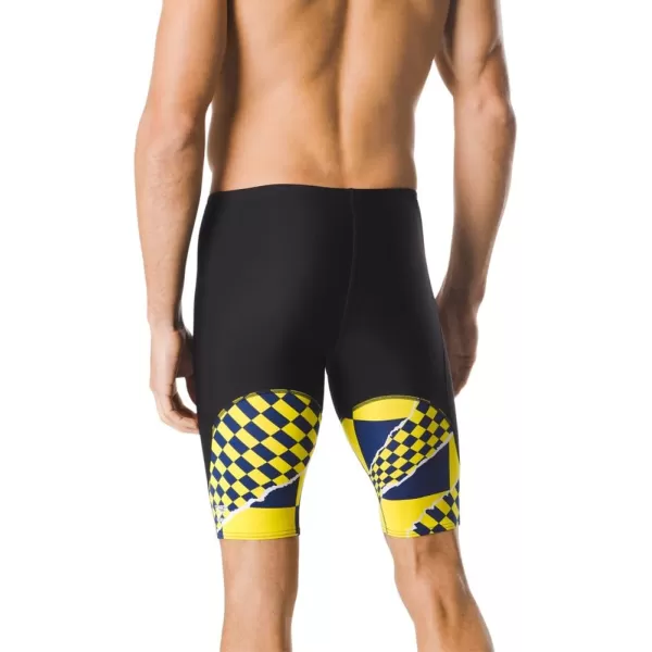 Speedo Mens Swimsuit Jammer Endurance Trending FastDiscontinuedNavyGold