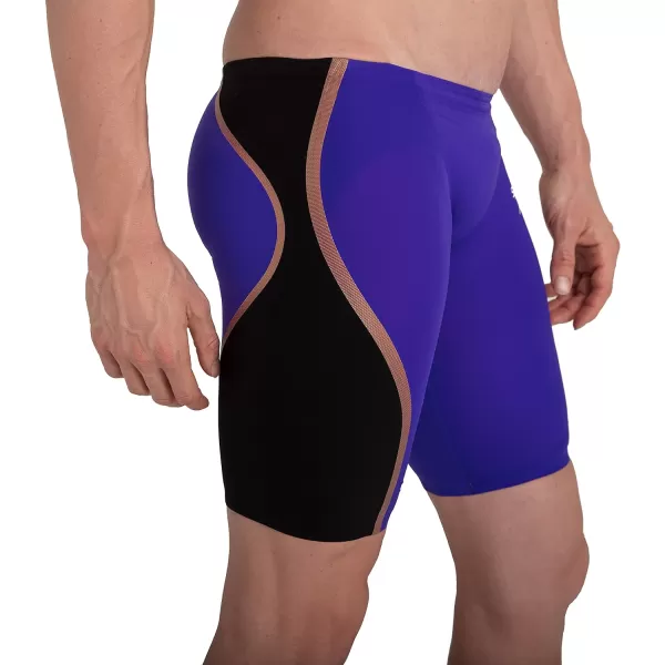 Speedo Mens Swimsuit Jammer LZR Pure IntentVioletBlackRose Gold