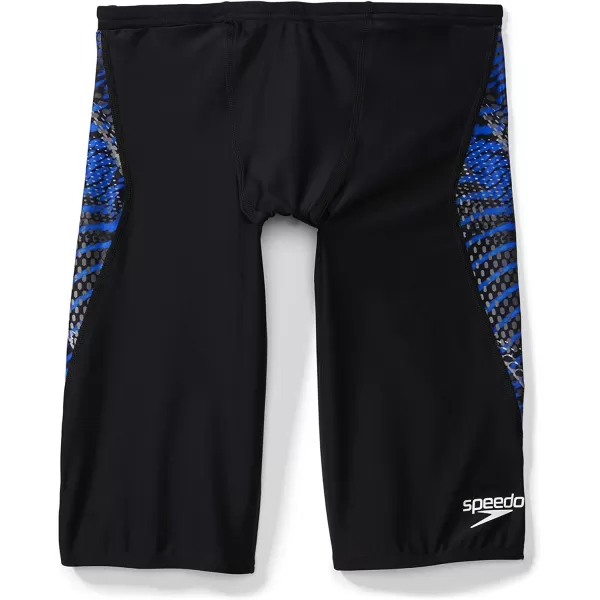 Speedo Mens Swimsuit Jammer PowerFlex Printed Team ColorsCoded Speedo Blue