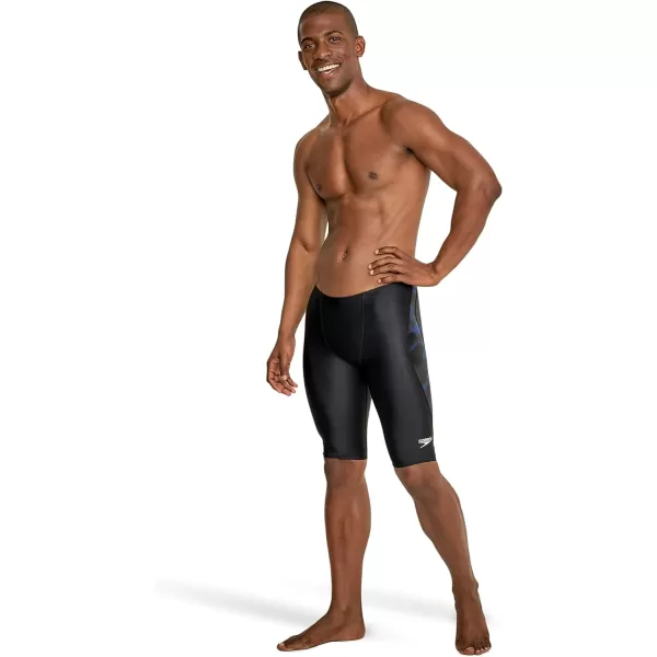 Speedo Mens Swimsuit Jammer PowerFlex Printed Team ColorsWonder Speedo Blue