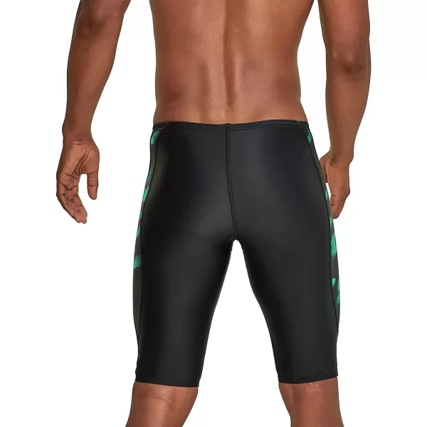 Speedo Mens Swimsuit Jammer PowerFlex Printed Team ColorsWonder Speedo Green