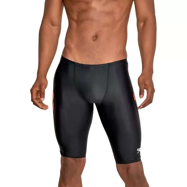 Speedo Mens Swimsuit Jammer PowerFlex Printed Team ColorsWonder Speedo Orange