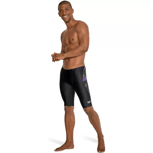 Speedo Mens Swimsuit Jammer PowerFlex Printed Team ColorsWonder Speedo Purple